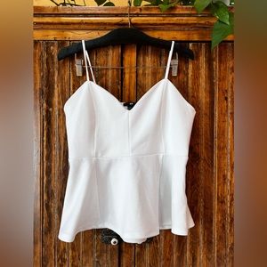 H&M peplum cami M